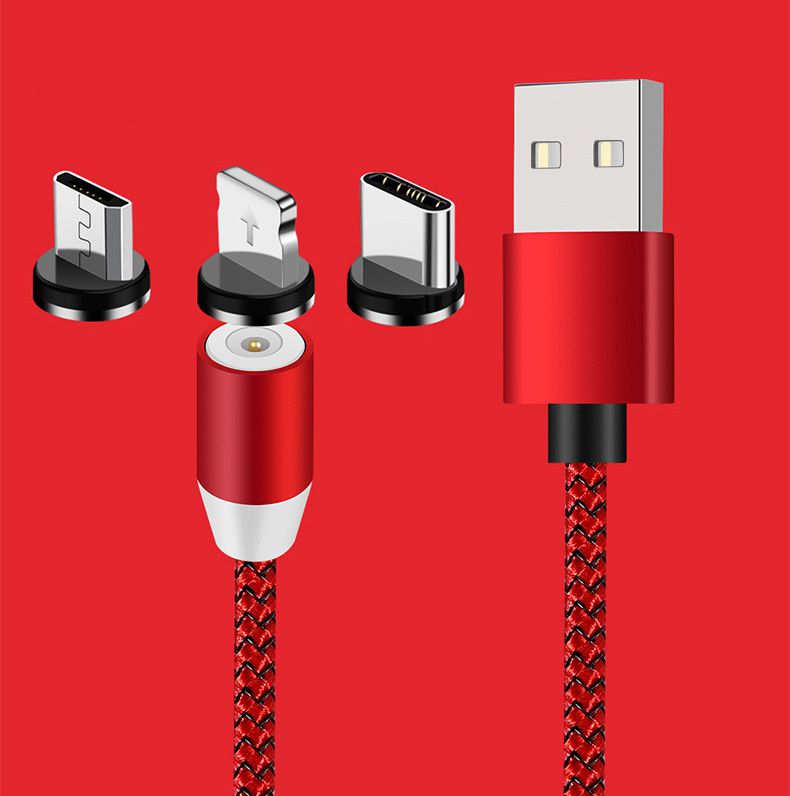 Magnetic Charging Cable USB Cable for iPhone Samsung Android Fast Charging Magnet Charger USB Type C Cable